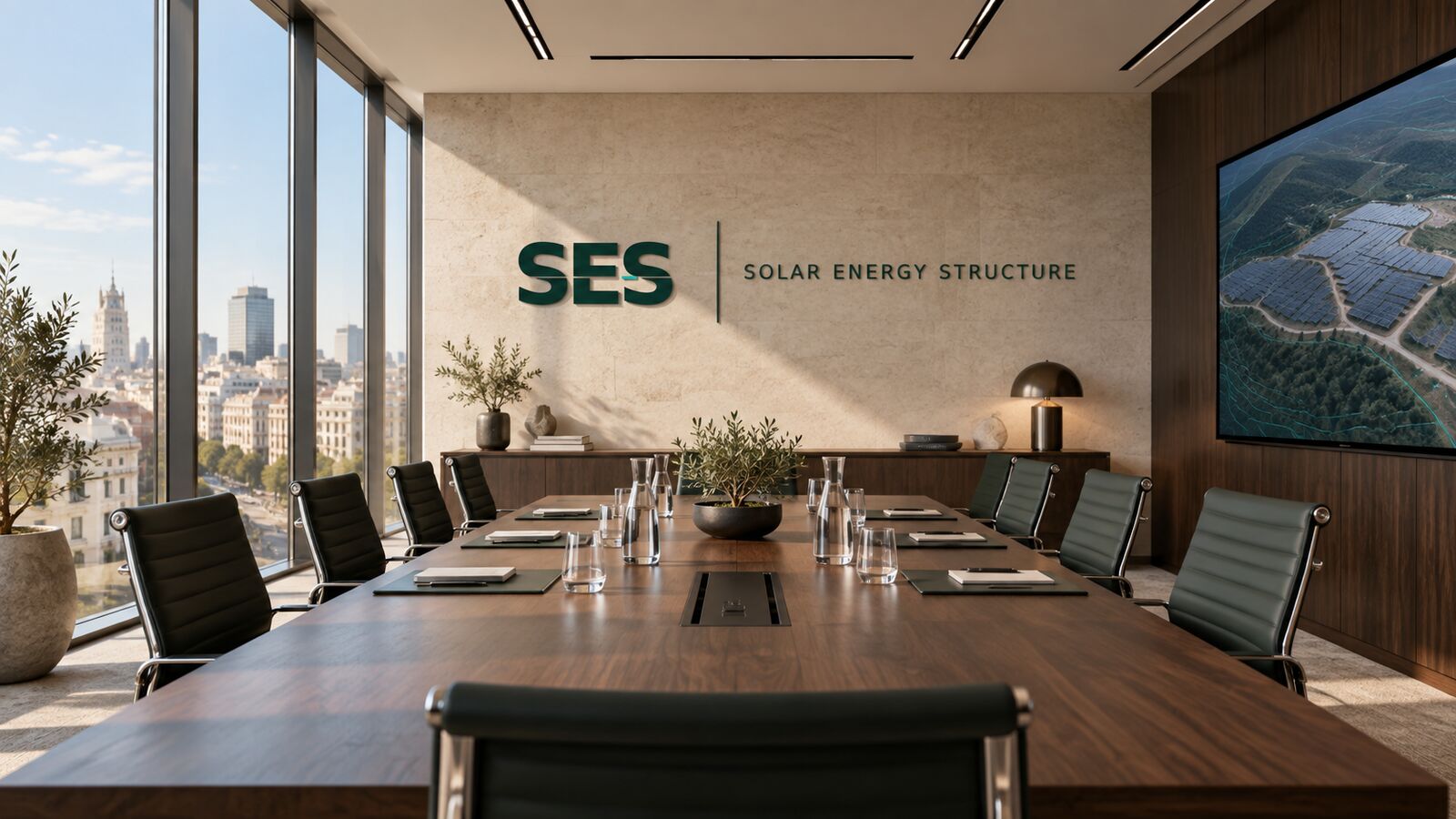 Madrid boardroom at the SES headquarters